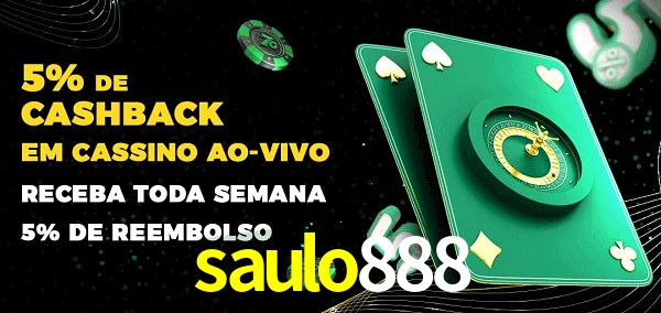 Promoções do cassino ao Vivo saulo888